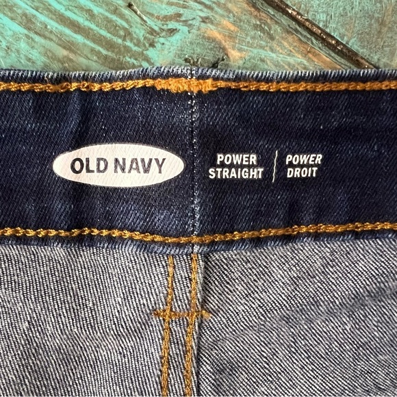 Old Navy Power Straight Leg Jeans Dark Wash Size 22 - Picture 7 of 9